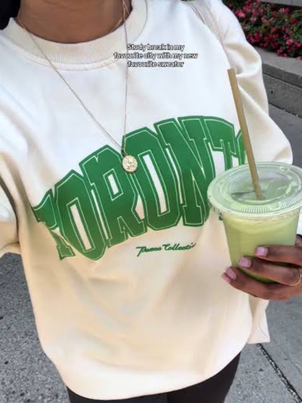 Peace Collective buttery cream sweatshirt
